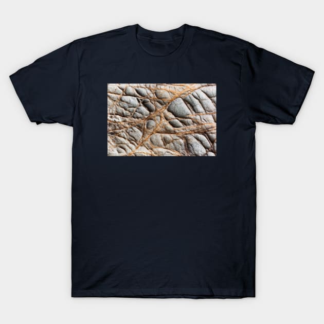 Fragile Orange Volcanic Veins T-Shirt by textural